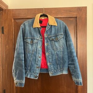 Vintage Sears Denim Jacket with Corduroy Collar